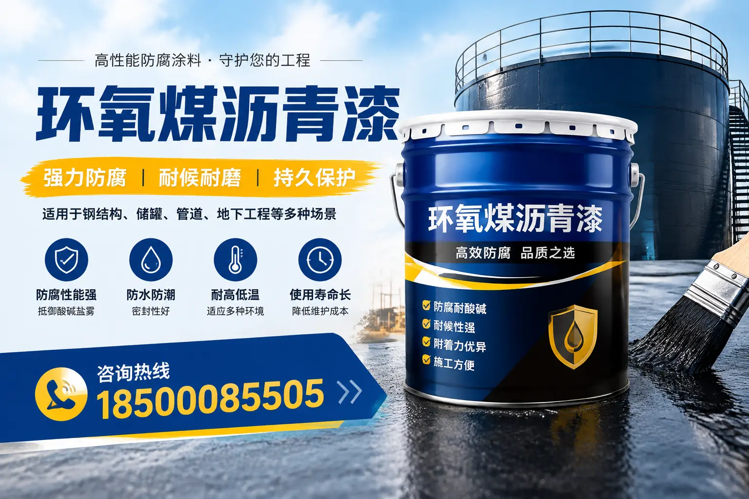 环氧煤沥青漆在工业中的应用,鄂州企业的选择